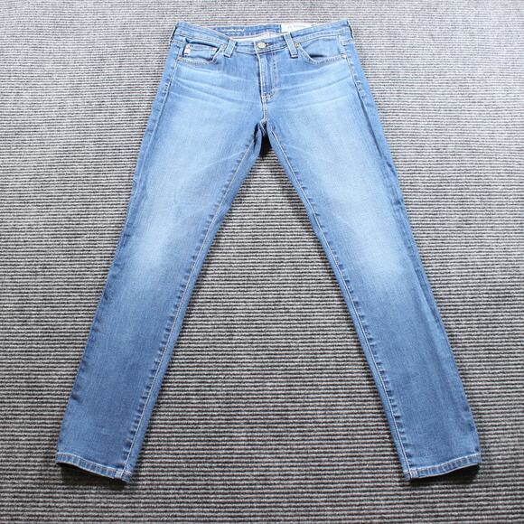 AG Adriano Goldschmied Jeans Womens 27x28 Blue The Legging Ankle Super Skinny - Picture 1 of 9